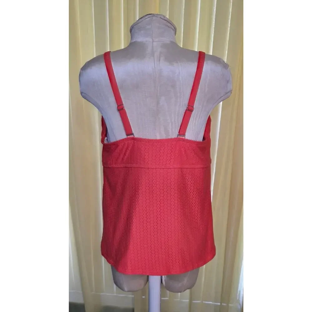 Lands End Womens Tankini Top‎ Underwire Size 16W